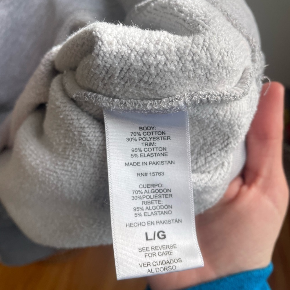 Champion Heather Gray Athletic Sweatshirt L - Picture 6 of 6